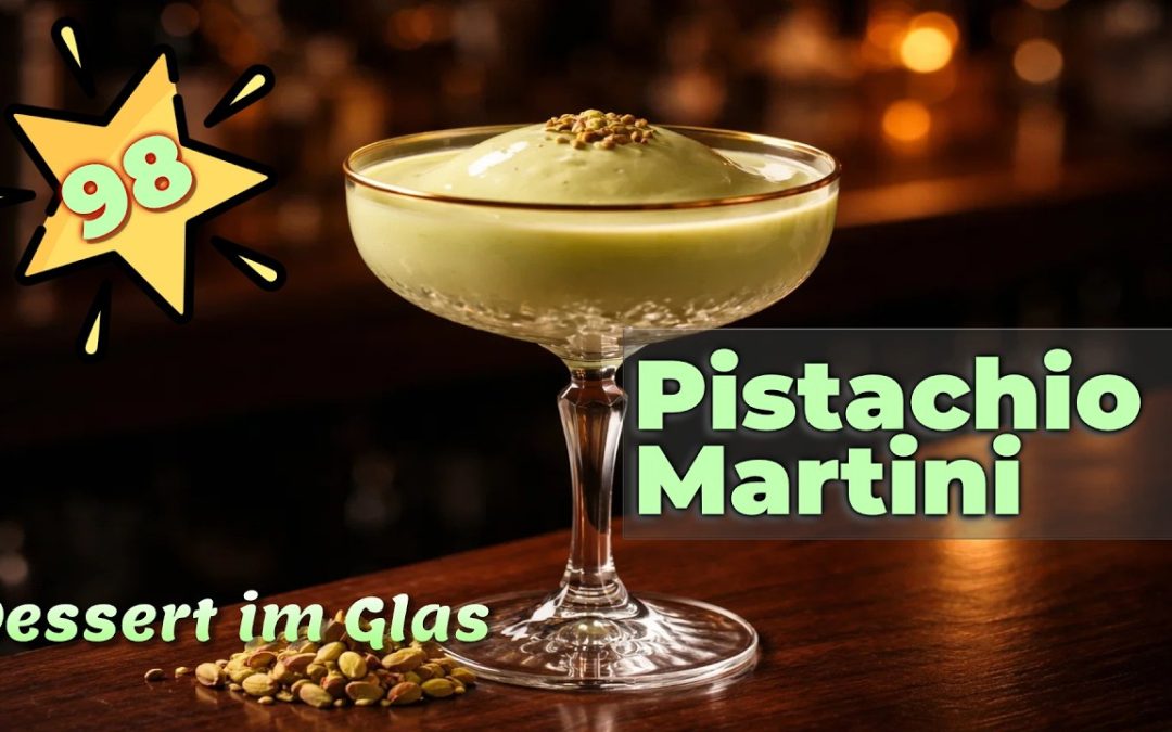 Pistachio Martini – Emulsion shaken, damit sie nicht bricht